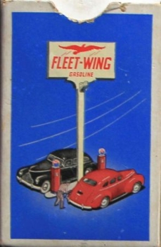 Fleet-Wing Gasoline Advertising-Bridgecardgame 1938 in original box (7364)